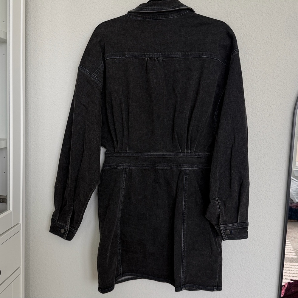 Free People Bo Denim Black Dress - Picture 7 of 7